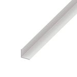 Rigid Angle Cover Trim - 25mm x 25mm UPVC White Plastic 90 Degree Corner - 1m Lengths - 5 Pack