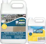 Vinyl Renu Premium Siding Restorer – Lasts 10+ Yrs.| Restores Original Color & Beauty To All Siding Types - Vinyl, Hardie Board, Aluminum | Immediate Results | Rejuvenates & Protects Siding, Garage Doors, Front Doors & Patio Furniture | Complete Kit (1 Gallon)