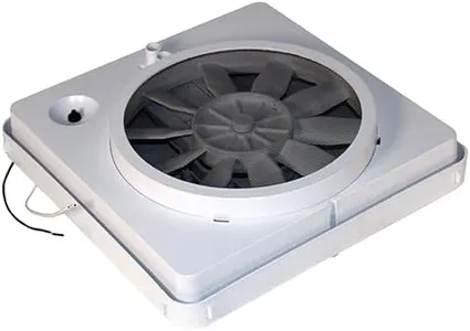 HENG’S INDUSTRIES Vortex 1 Fan Replacement Kit | White | 12V Corded | 14" x 14" | Easy Screwdriver Install | Compatible with Ventline, Jensen, and Elixir Vents | 90043-CR