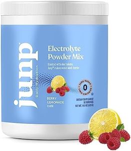 JUNP Hydration Electrolyte Powder, Electrolytes Drink Mix, Hydration Mix, Sugar Free, Gluten Free, 0 Calories, 0 Carbs, Keto Friendly, Kosher, 90 Servings. (Berry Lemonade)