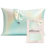 Kitsch Satin Pillowcase with Zipper for Hair & Skin, Softer Than Silk Pillow Cases Queen, Wrinkle-Free, Smooth and Cooling Satin Pillow Covers, Standard Size 19"x26" - Aura