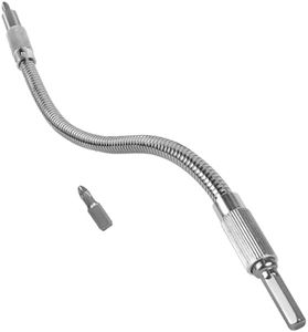 Yalofey Flexible Drill Bit Extension, Bendable Drill Extension, Screwdriver Drill Bit Holder with 1/4" Hex Shank, Soft Bending for Tight Spaces, Home Repair, Installations
