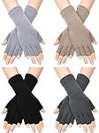 SATINIOR Fingerless Gloves for Wome