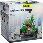 Tetra AquaArt ExplorerLine Aquarium Complete set 60 liters anthracite (arched front window, long-life LED illumination, ideal for keeping tropical ornamental fish)