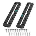 8" 2 Pack Kayak Track Textured Grip Surface Multi-Size Kayak Low Profile Track Kayak Gear Track Mount Accessories Easy Installation Kayak Rail Track for Holding Fishing Rod Cup Holder Paddle Gopro