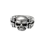 HEDAAZ 925 Sterling Silver Grim Reaper Ring for Men | Size 20 | Hypoallergenic | Gift for Men | Gift for Boyfriend | Eco-friendly Gift Box