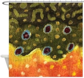 CafePress Brook Trout Fly Fishing Decorative Fabric Shower Curtain