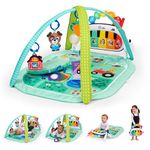 Baby Einstein Farm Explorers 4-in-1 Kickin’ Tunes Musical Meadow Music & Language Discovery Gym, Play Mat with Kick Piano, Ages 0 Months and Up