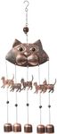 VP Home 20" H Fancy Cat Wind Chimes for Outside Unique Cat Memorial Windchime for Outdoor Decoration and Garden Decor Cat Chimes are for Women, Mom, Grandma, Unisex