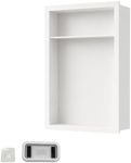 Puyangtego Shower Niche Insert Tile Ready 18"x12" White Bathroom Recess Storage Niche