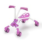 Scramblebug Bubblegum 4-Wheel Balance Bike Trike For 1-3 Year Old Toddlers, Fold and Go, Push Ride-On Trike That Develops Your Toddler’s Balance and Motor Skills, 360 Wheels for No Surface Scratches