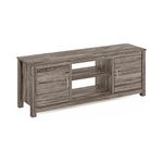 Furinno Stand with Storage for TV up to 65 Inch, Engineered Wood, Rustic Oak, 40.01 (D) x 150.01 (W) x 55.5 (H) cm