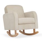 CuddleCo Etta Nursing Chair - Rocking Armchair Sand - Maternity/Breastfeeding Rocker Chair for Nursery