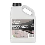 #1 Deck Wood Deck Paint and Sealer - Advanced Solid Color Deck Stain for Decks, Fences, Siding - 1 Gallon (Simply White)