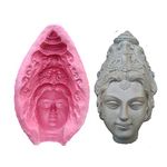 Babul Idol Workshop b11 Female Idol face Mold (Fiber) 5fit Idols Purposes | B11 Female Idol face Mold | murti face Mold | Idol face Sancha