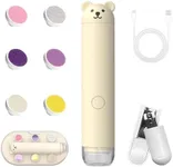 Baby Nail Trimmer Electric for Babies/Toddlers/Children/Adults, Rechargeable Electric Baby Nail File with 6 Replacement Heads & Storage Case, Nail Trimmer for Newborns