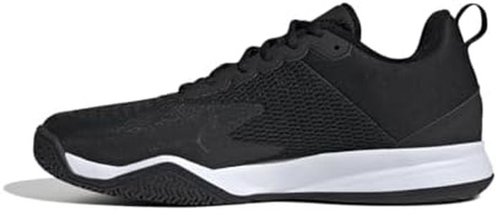 adidas Men's Courtflash Speed Tennis Sneaker, Black/White/Black, 11