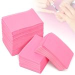 Ranrose Waterproof Nail Art Table Towels Mat 125PCS Nail Art Paper Disposable 3 Ply Foldable Nail Art Table Cushion Nail Art Waterproof Disposable Nail Art Pad for Salon Practice Manicure (Pink)