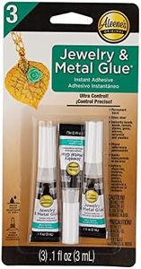 Jewelry & Metal Glue – No Drip Instant Adhesive – Waterproof for Repairing Necklaces, Bracelets, Earrings – 3 Pack