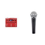 BOSS RC-500 Dual-Track Loop Station – Advanced two-track looper with premium sound quality, Loop FX & Shure SM58-LC Cardioid Dynamic Vocal Microphone with Pneumatic Shock Mount