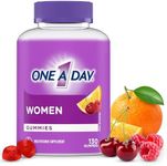 One A Day Women's Multivitamin Gummies - Daily Gummy Vitamins For Women With Vitamins A, C, D And Zinc To Support Immune Function, Biotin For Healthy Hair, Skin And Nails, And More, 130 Gummies