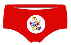 JIQIMEI Women's Underpants Funny Panties , Soft and comfortable Low rise sexy , Gift Ideas for her, Happy Meal, Medium