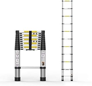 Telescoping Extension Ladder 10.5FT, Aluminum Telescopic Ladders with Carry Bag for Outdoor Indoor Use