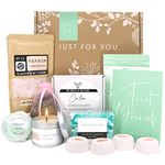 SLEEP & RELAX Pamper Hampers for Women - Handmade, Sustainable Relaxation Gifts for Women: Candle, Soap, Essential Oil, Bath Bomb, Shower Steamers and Lavender by Luxe England