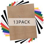 HTVRONT HTV Heat Transfer Vinyl Bundle: 13 Pack 12" x 10" Iron on Vinyl for T-Shirt, 9 with HTV Accessories Tweezers for Cricut, Silhouette Cameo or Heat Press Machine