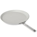 Ember Cookware Arcilla Ceramic Non Stick Dosa Tawa 28cm | Stainless Steel Handle | with Spatula | Induction Safe | Non Toxic Tawa | PFAS, PTFE & PFOA Free | Capri Series | Grey