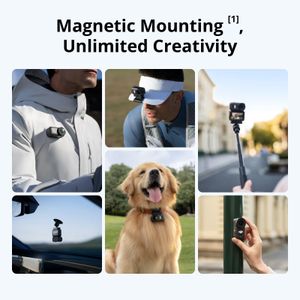 DJI Osmo Nano 4K Vlogging Camera – 64GB, 1/1.3″ Sensor, Wide FOV, Magnetic POV