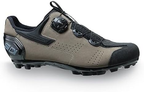 Sidi | Gravel Bike Shoes, Professional Mountain Bike Shoes for Men MTB Gravel, Innovative Closure System, Rubber Toe, MTB Competition Sole, Black Titanium, 12