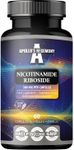 Nicotinamide Riboside (NR) 300 mg - 60 Niacin Vegan Capsules - 2 Months Supply - NAD+ precursor - Vitamin B3 Supplement to support Energy Metabolism and reduce Tiredness - by Apollo's Hegemony