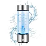 Hydrogen Water Bottle, 3000PPB Portable Hydrogen Water Ionizer Machine, Rechargeable Hydrogen Water Bottle Generator,with SPE & PEM, Hydrogen Water Cup for Exercise, Travel, Home, Office(11pcs)