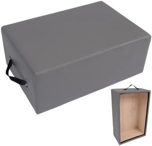 GarveeLife Pilates Sitting Box for Pilates Reformer,Pilates Reformer Box Grey,Pilates Equipment for Home Gym Studio Use, Pilates Reformer Accessory for Pilates Exercises