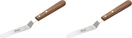 Ateco 1385 Spatula Icing Frosting Spreader Decorating Tool-Wood Handle, 2-Pack