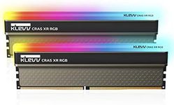 KLEVV XMP Gaming Ram Memory kit Desktop Computer, DDR4, CRAS - RGB, 16GB kit (2X 8GB)