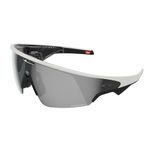 Oakley Meta Vanguard AI Glasses for Men, Women — Performance Sport Eyewear — 12 MP Camera, 3K Ultra HD, Garmin, IP67 Waterproof — White/Prizm™ Black Lenses