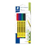 STAEDTLER 307-S BK5 Noris Handwriting Pen - Assorted Colours (Pack of 5)