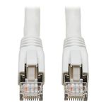 TRIPP LITE Cat8 Snagless Ethernet Cable, 25G/40G Certified Network Patch Cable, 22 AWG S/FTP, PoE, White, 6 ft. (N272-006-WH)