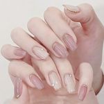 Acrylic Press-On Nails Set with Handmade Gel Polish Patterns and Decorations for Salon-Quality Manicure at Home (Princess Pink)