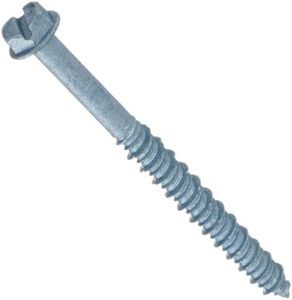 Wej-It Wej-Con Concrete Screws,1022 Heat Treated Carbon Steel, Blue R-Blocker Finish (1/4" x 2-1/4", Hex Head)