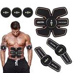 Abdominal Arm Muscles Stimulator Exerciser Intensive Training Fitness Massager Device (Color : 3pad with 3 Devices)