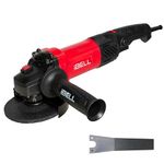 iBELL Angle Grinder IBL AG25-06 | 1100W High-Performance Heavy-Duty Tool | 125mm (5-inch) Disc Diameter | 11,000 RPM Variable Speed for Cutting & Grinding | Class II Safety | 6 Months Warranty