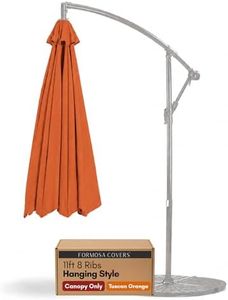 Formosa Covers Replacement Umbrella Canopy for 11ft 8 Rib Hanging Offset Cantilever Market Outdoor Patio Shades Ribs Length 64" (Canopy Only) (Tuscan Orange)