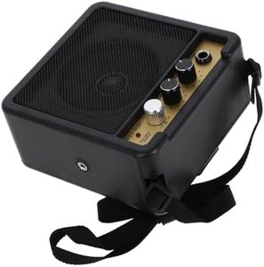 CAXUSD Portable Mini Guitar Amplifier 5w Compact and Lightweight Electric Guitar Amp with Versatile Connectivity and Sturdy Plastic Metal Build for Practice and Performance