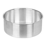 Amazon Bakeware Aluminium Round Cake Pan Tin Mould 6-Inches X 3 Inches Height, Silver