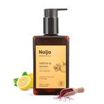 Naija Organics Face wash | ECOCERT certified face Cleanser | Saffron & Lemon Wash for skin brightening & Radient Skin | Honey & Vitamin E 200ml