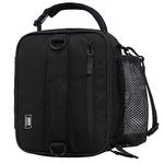 MIER Insulated Lunch Box Bag Expandable Lunch Pack for Men, Women, Black