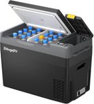 BougeRV CRPRO 29L Car Fridge 12V Compressor Fridge Freezer Portable Car Refrigerator Electric Cool Box 12/24V DC 110-240V AC for Camping Trip Picnic Outdoor Travel Campervan RV Boat Home, -22℃ to 10℃